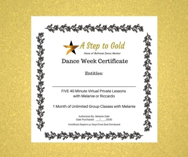Dance Week Certificate Ballroom Lessons Near Me